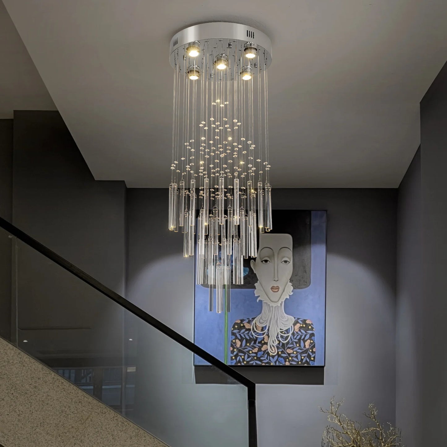 VETRULUS Crystal Ceiling Chandelier Lustre Pendant Lights