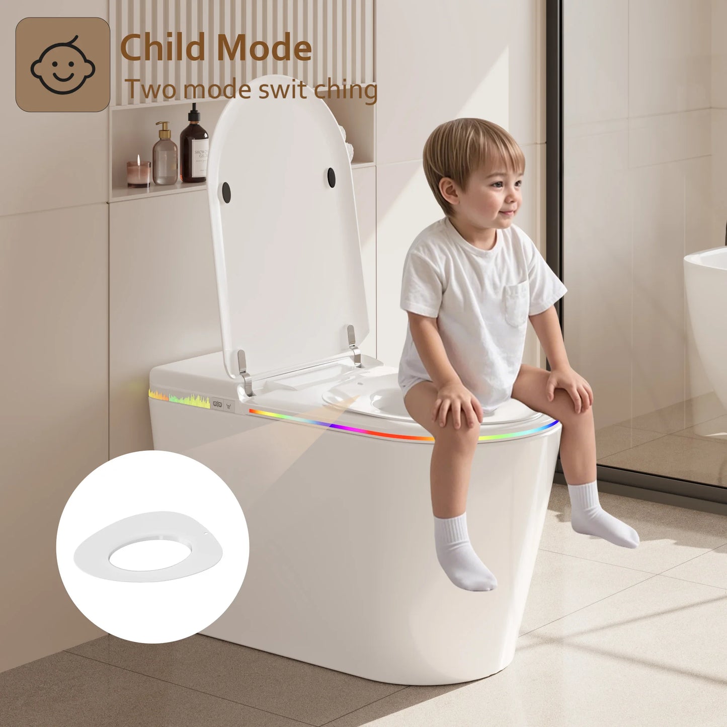 Smart Bidet Toilet Seat With Heated Seat And Remote Control