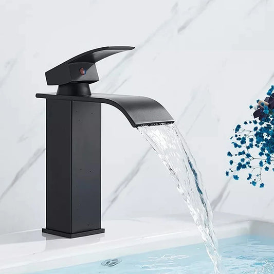 MYQualife Waterfall Bathroom Faucet For Vessel Sinks