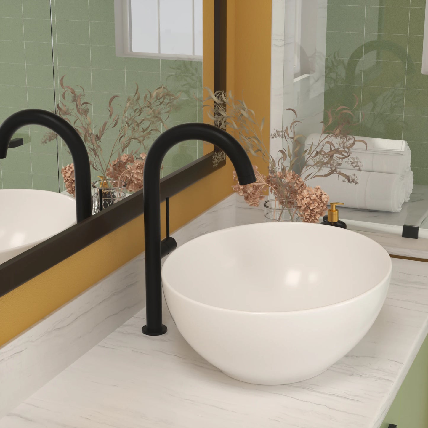 Modern Oval Ceramic Vessel Sink For Bathrooms And Offices