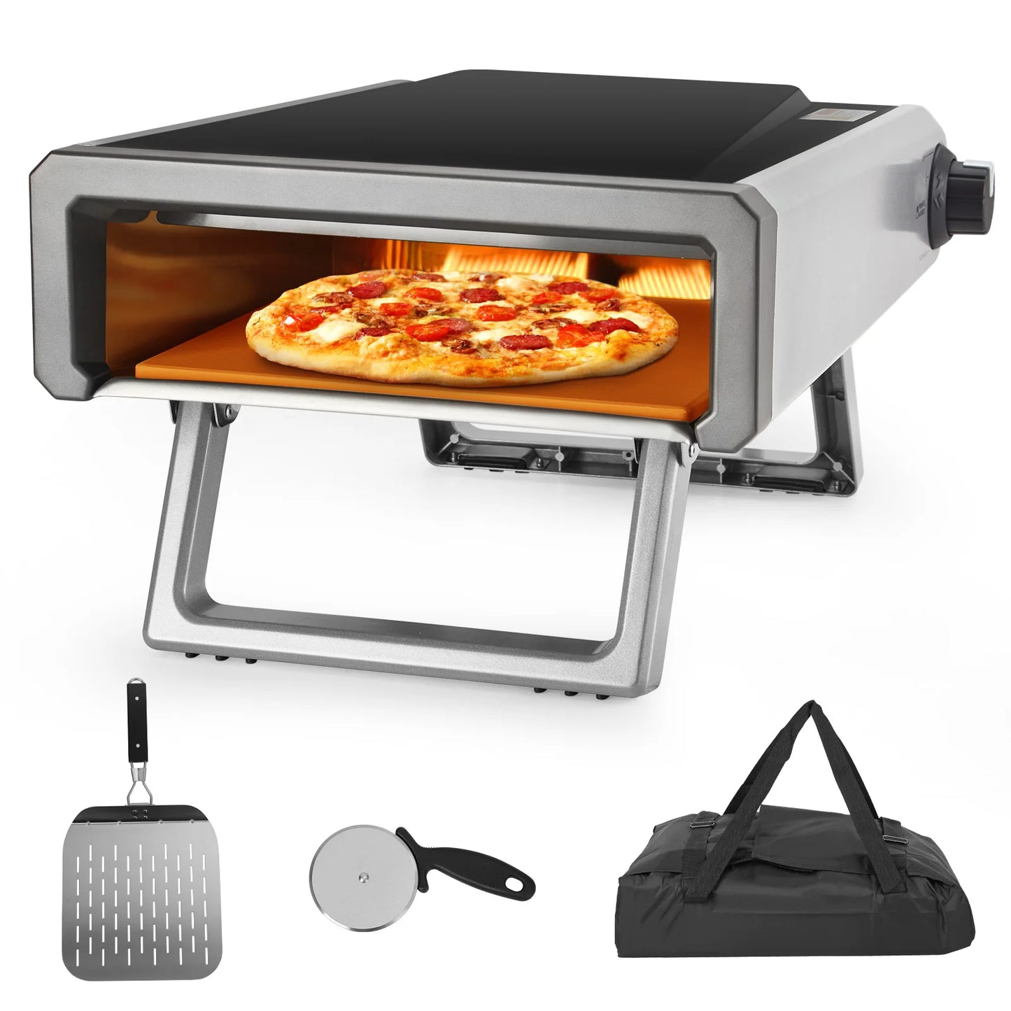 Adoolla Gas Powered Outdoor Pizza Oven For Backyard Cooking