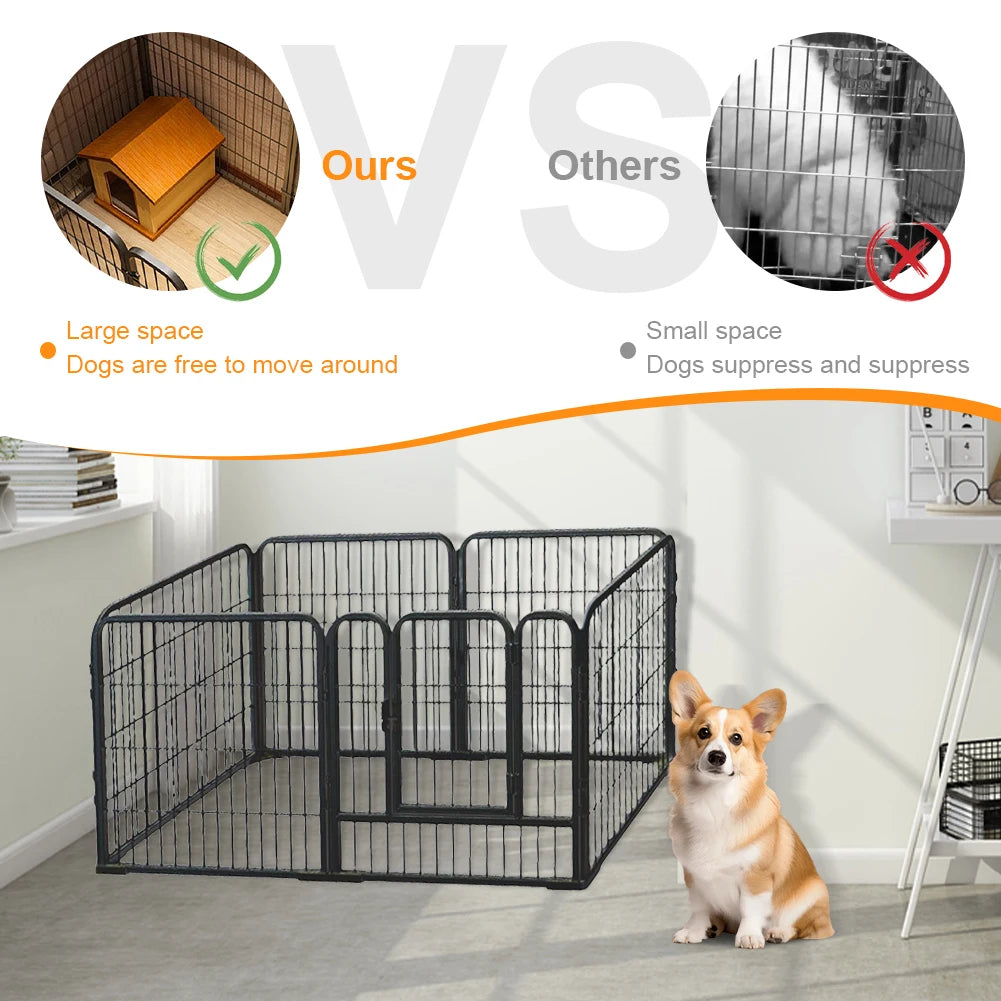 APWIKOGER Heavy Duty Six Panel Pet Playpen for Dogs