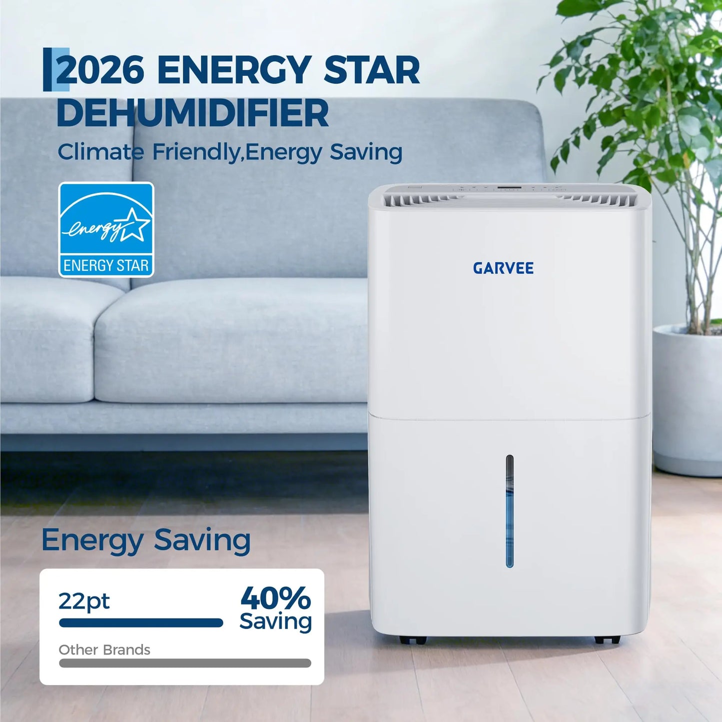 HiMISS Basement Dehumidifier For Large Rooms With Auto Shut Off