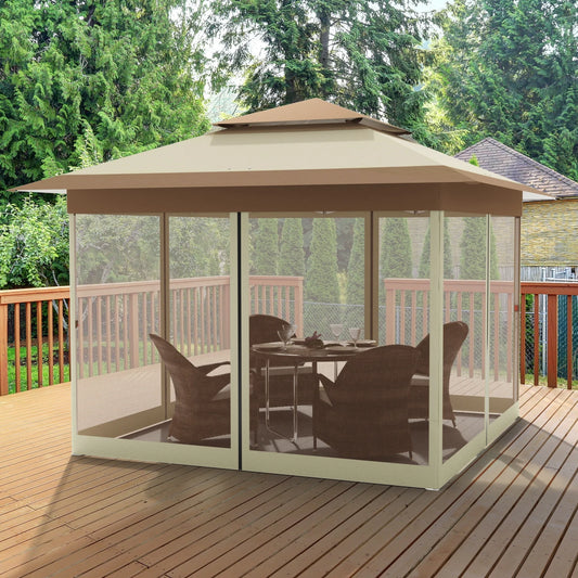 NONECN Outdoor Pop Up Gazebo With Detachable Mosquito Nets