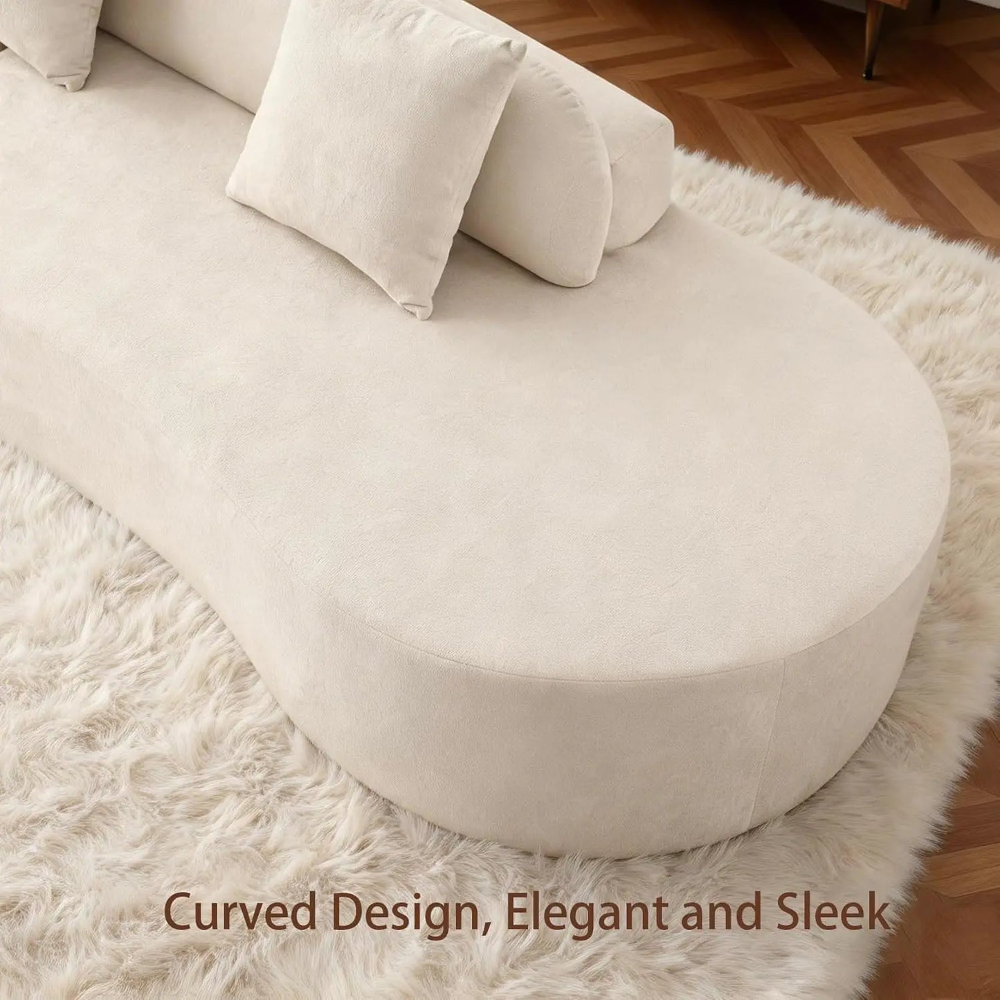 Modular Sectional Sofa For Living Room Modern Curved Cloud Couch