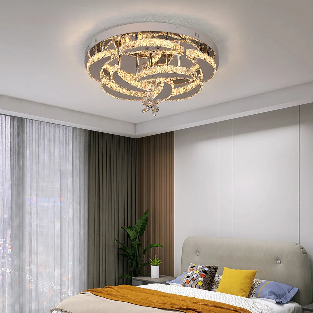 VETRULUS Luxury K9 Crystal Chandelier LED Pendant Light