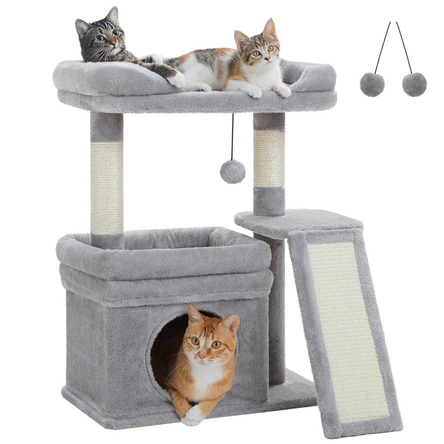 PAWZ Road Small Indoor Cat Tree With Sisal Scratching Post
