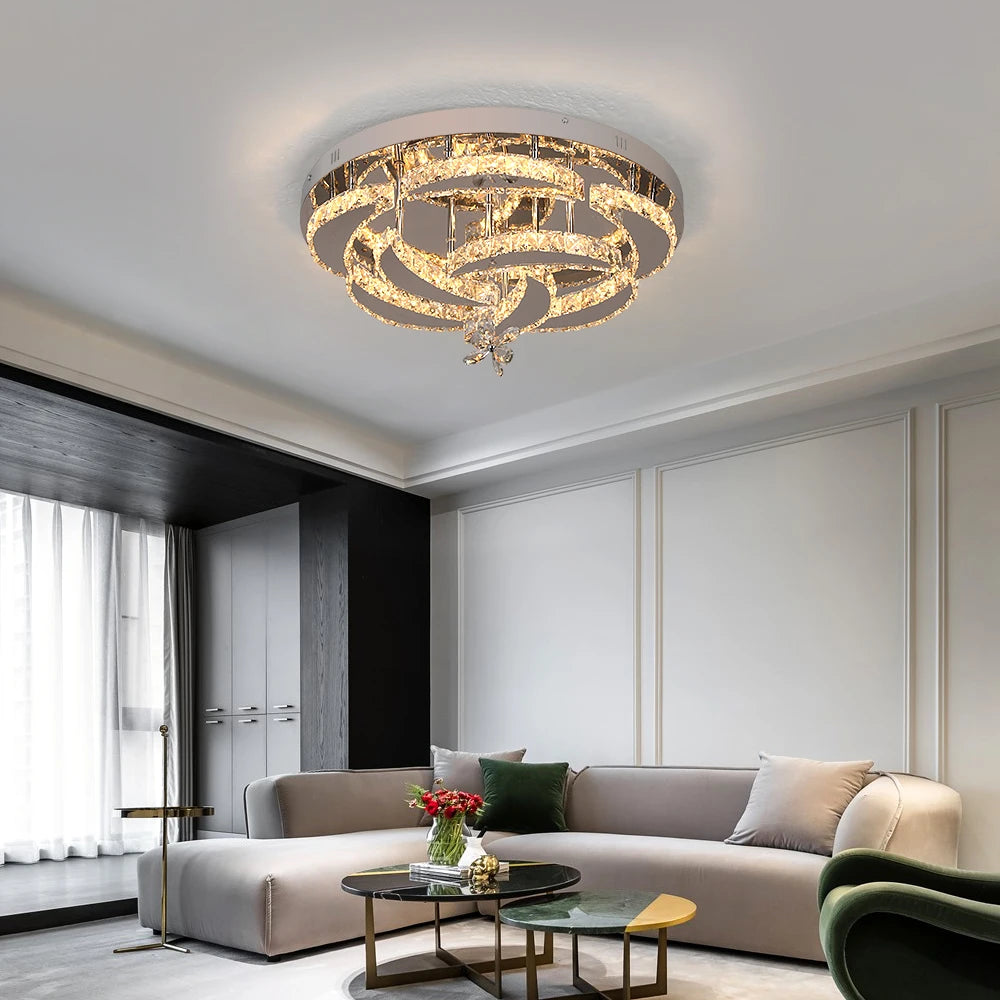 VETRULUS Luxury K9 Crystal Chandelier LED Pendant Light