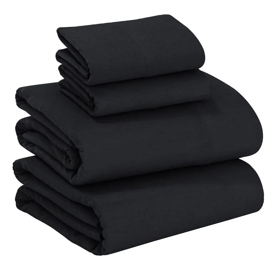 100 Cotton Flannel Sheets 4-Piece Bedding Set Soft And Breathable
