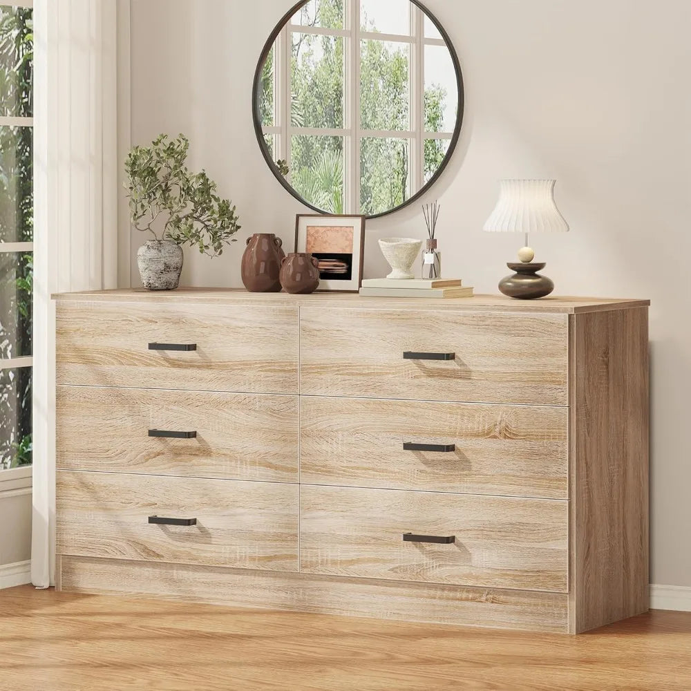Six Drawer Dresser For Bedroom Modern Chest