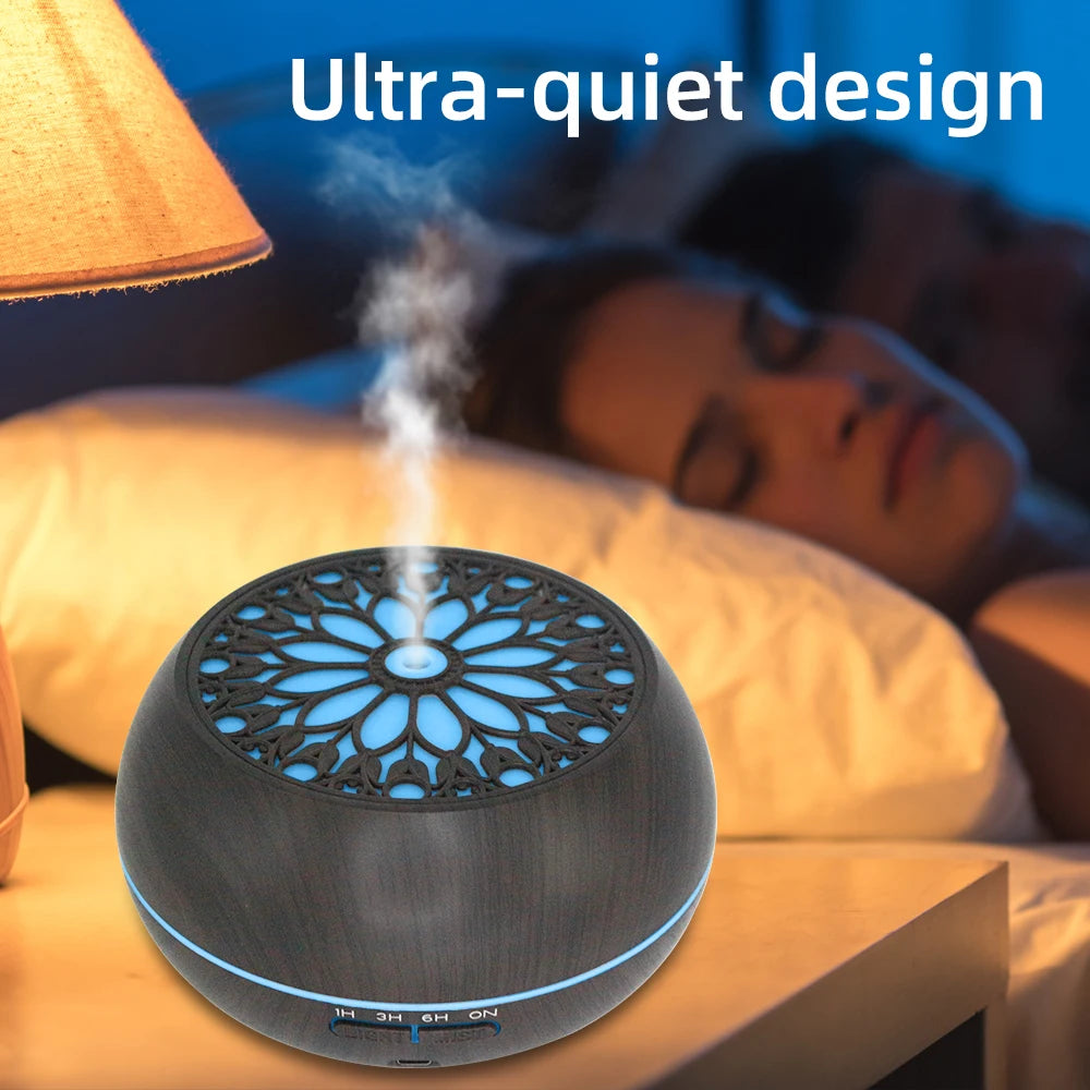 Essential Oil Diffuser With Remote, Timer And 6 Oils