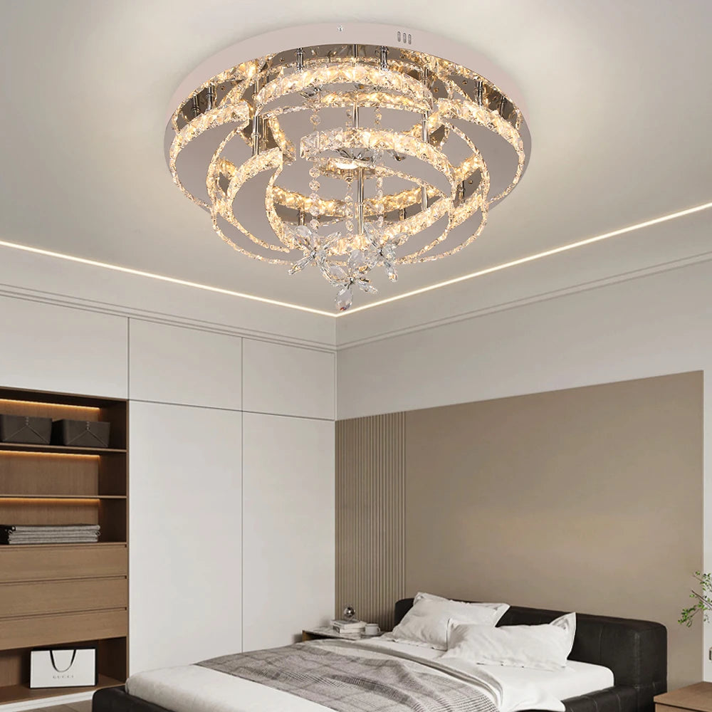 VETRULUS Luxury K9 Crystal Chandelier LED Pendant Light