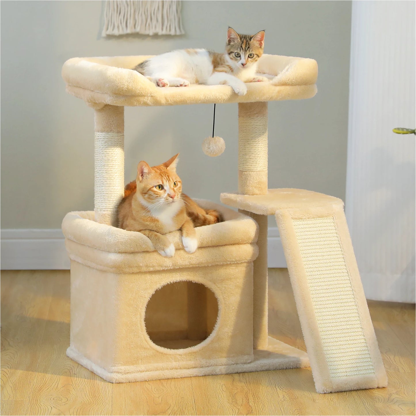 PAWZ Road Small Indoor Cat Tree With Sisal Scratching Post