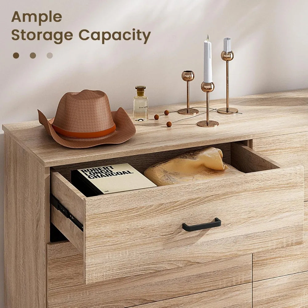 Six Drawer Dresser For Bedroom Modern Chest