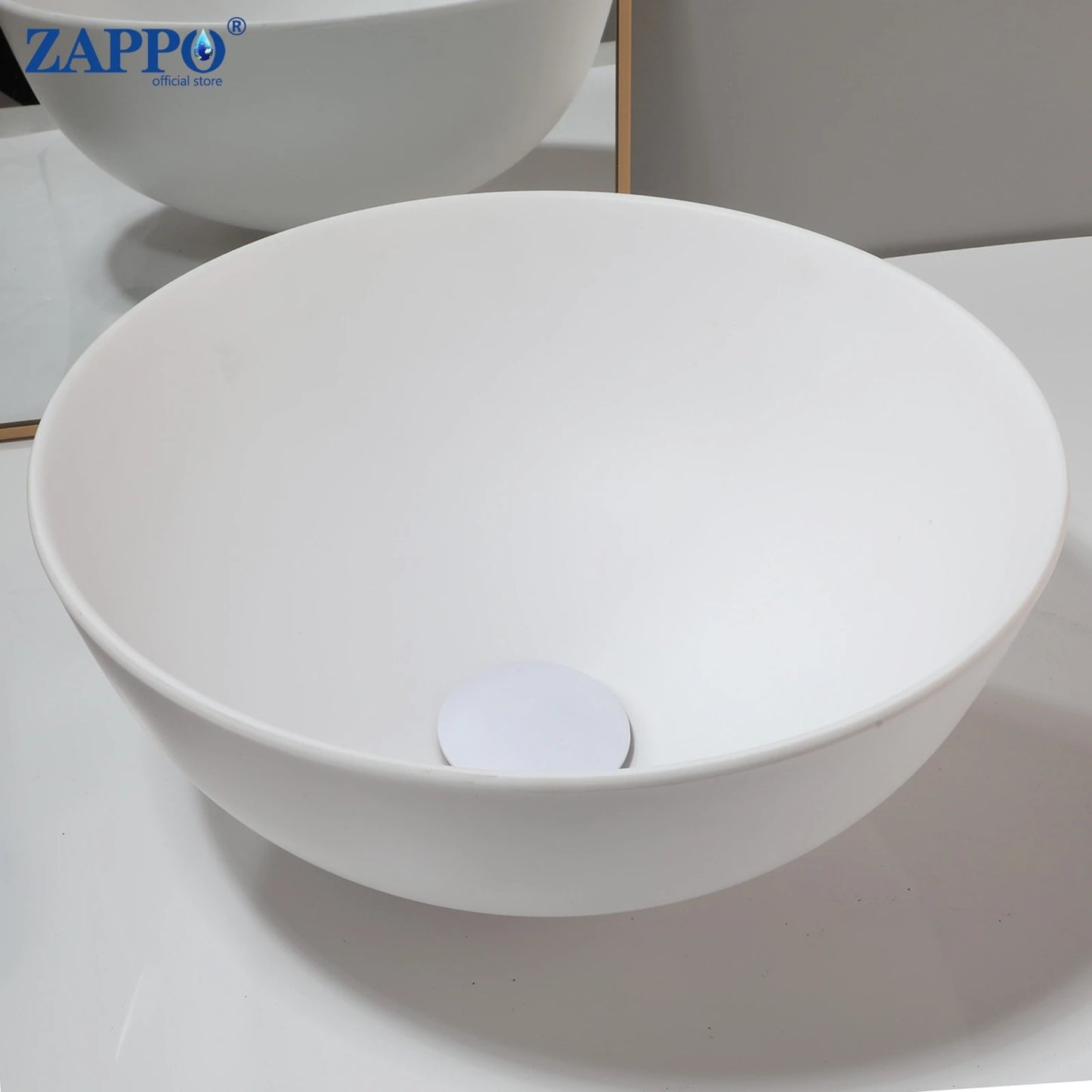 Torayvino Bathroom Vessel Sink Stone Resin Washbasin Above Counter