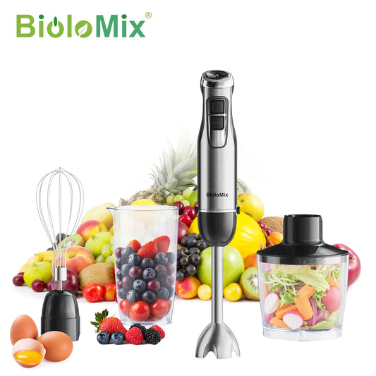 Biolomix 4 In 1 1200W Immersion Hand Blender With Chopper