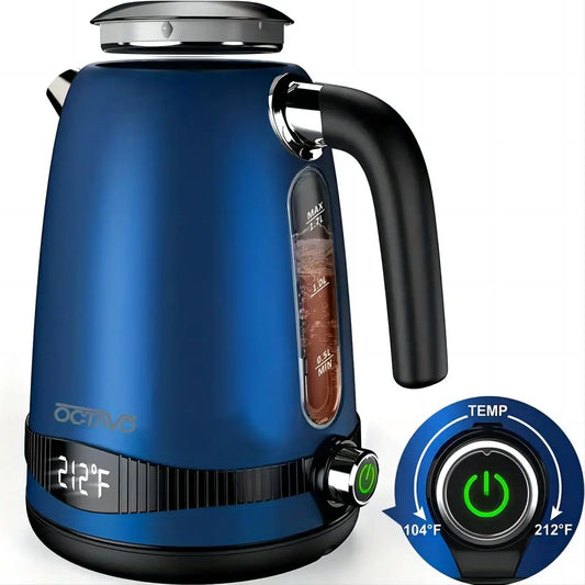 Octavo Electric Kettle With 7 Heat Settings And LED Display
