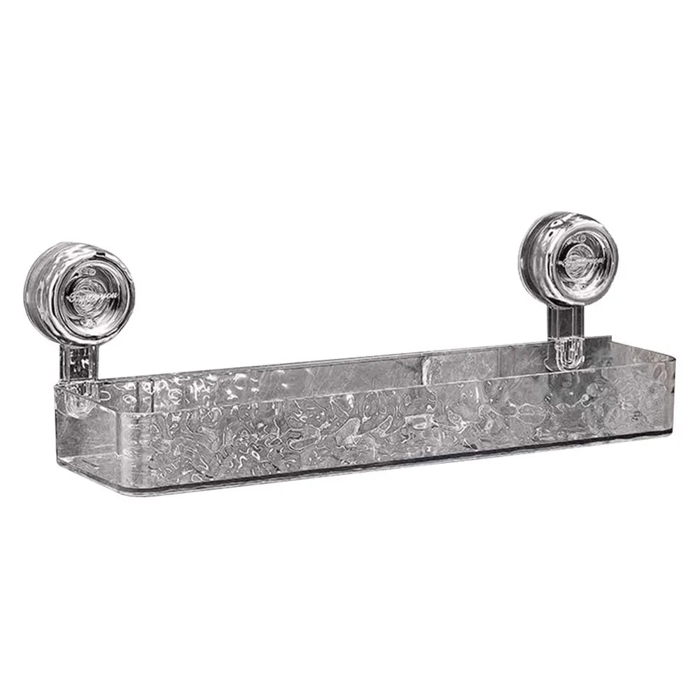 Suction Cup Bathroom Storage Shelf No Drill Shower Organizer