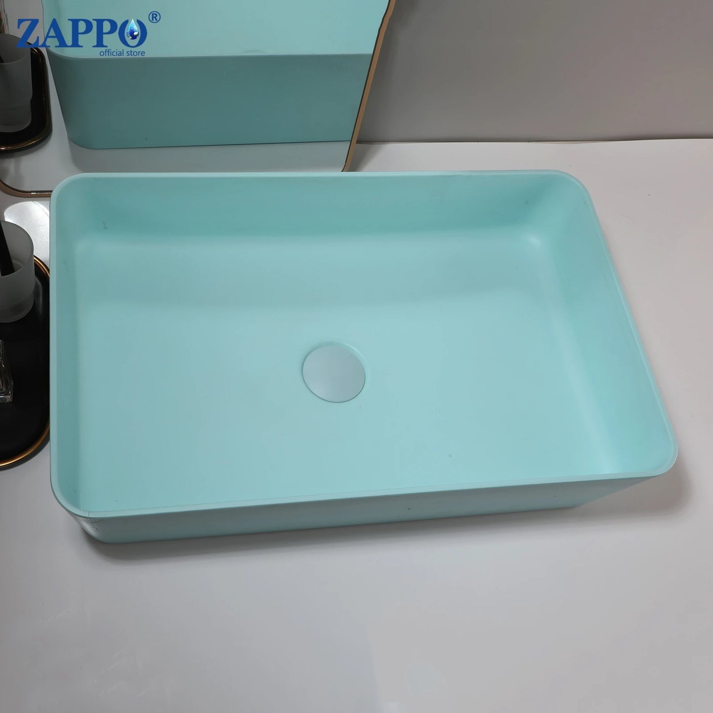 Torayvino Bathroom Vessel Sink Stone Resin Washbasin Above Counter
