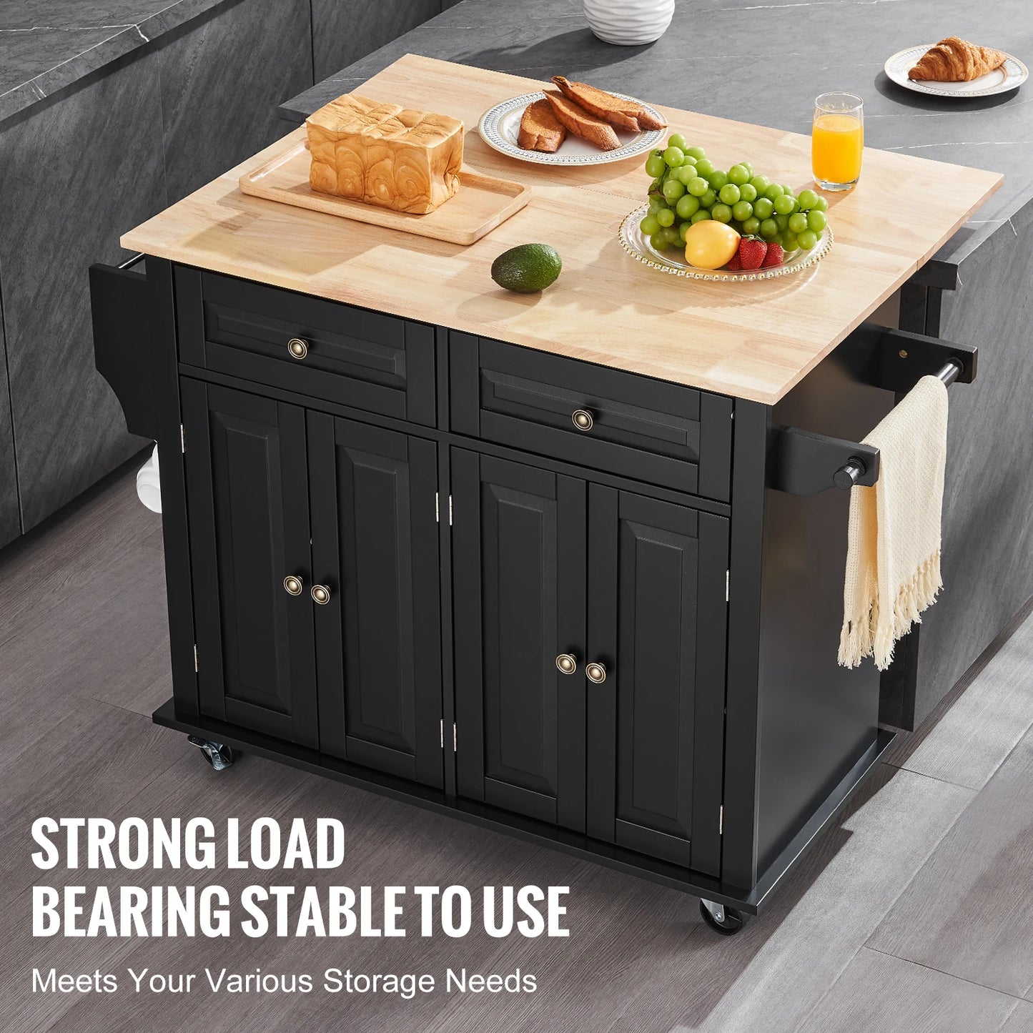 SucceBuy Kitchen Island Cart With Storage SucceBuy Kitchen Island Cart With Storage Cabinet On Wheels On Wheels