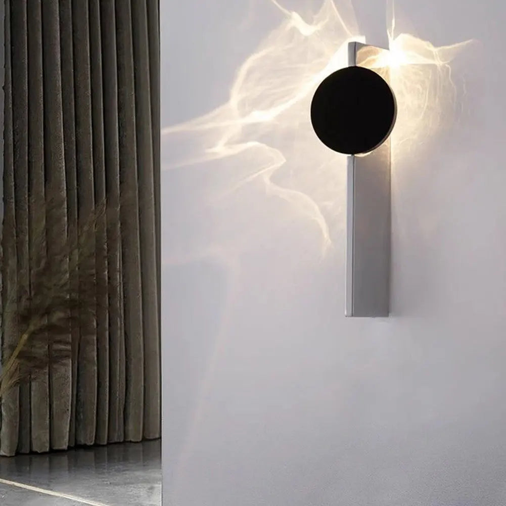 LED Corrugated Wall Lamp Rotatable Water Ripple Wall Light