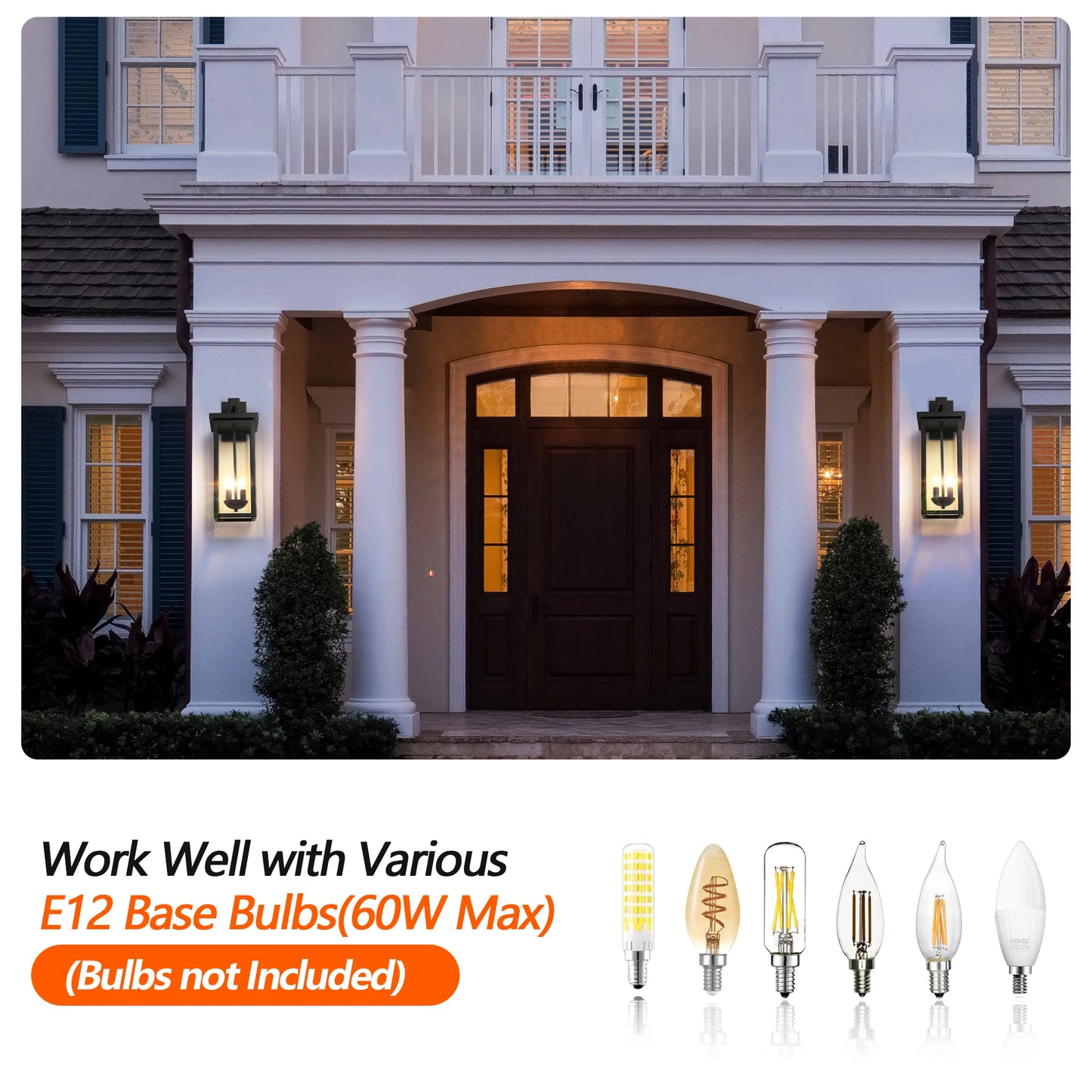 ARLGSITE Outdoor Wall Lantern With Dusk To Dawn Sensor