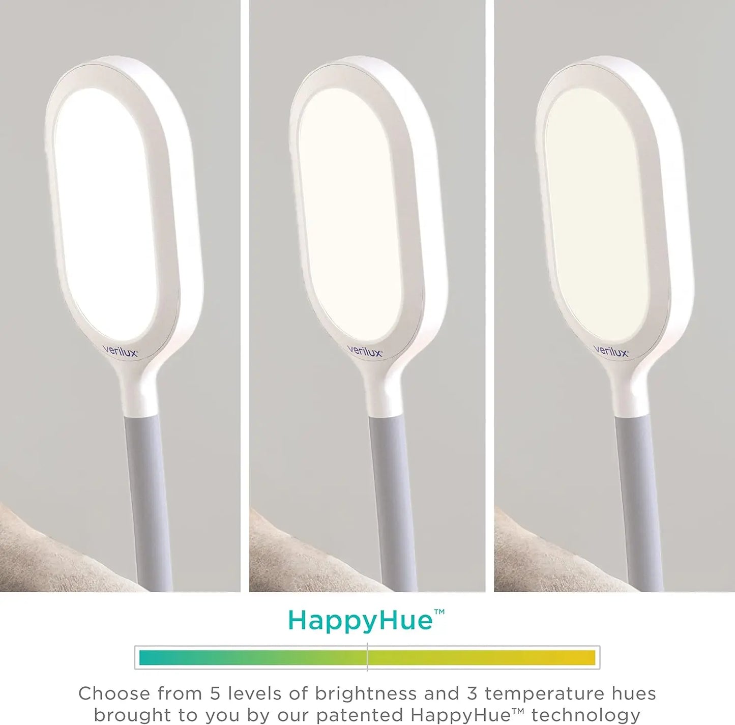 Verilux HappyLight Duo 2-In-1 Light Therapy Floor Lamp