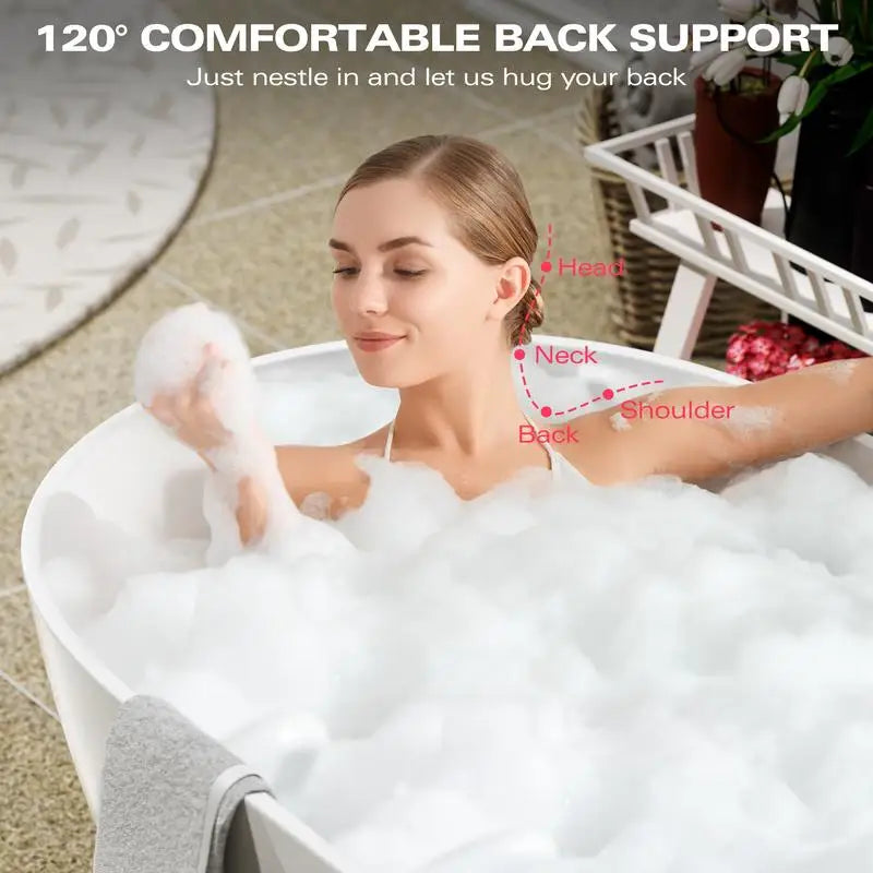 Freestanding Solid Surface Bathtub Luxury Engineered Stone Tub