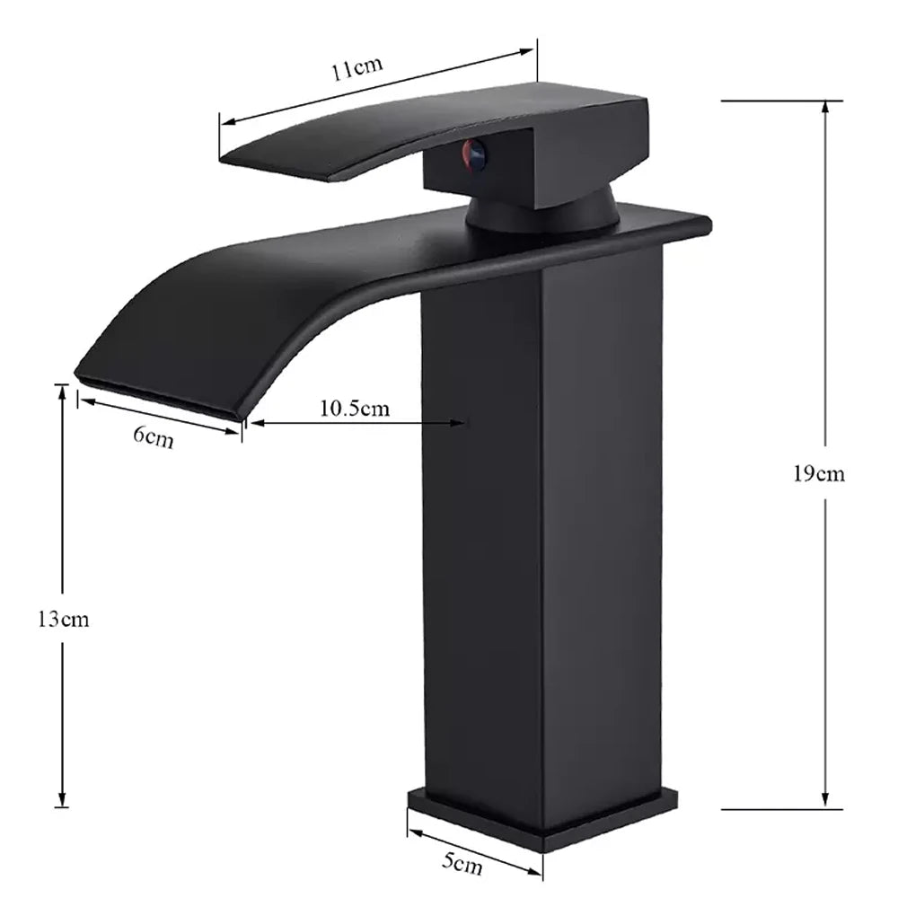 MYQualife Waterfall Bathroom Faucet For Vessel Sinks