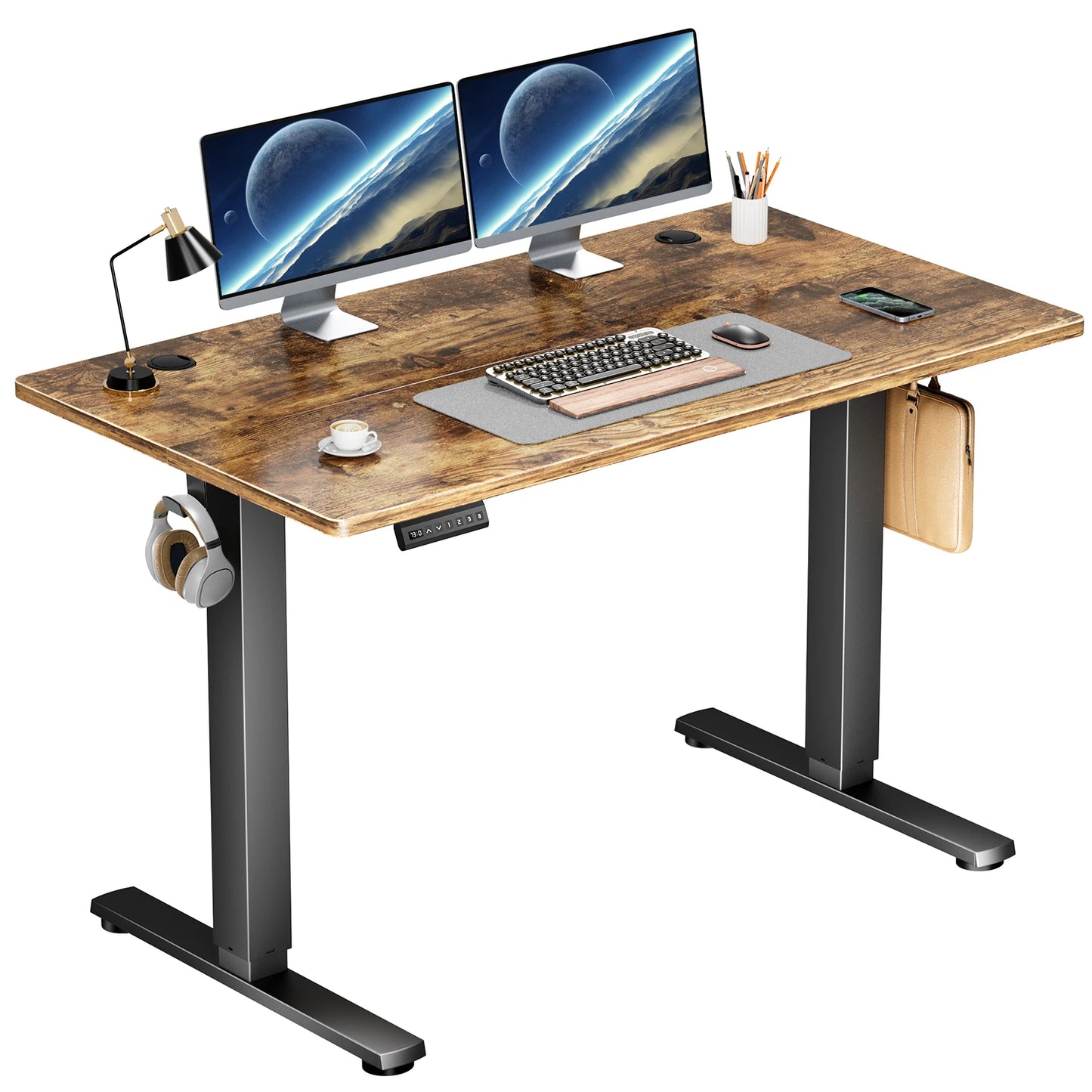 JHK Electric Standing Desk Height Adjustable Sit Stand Workstation