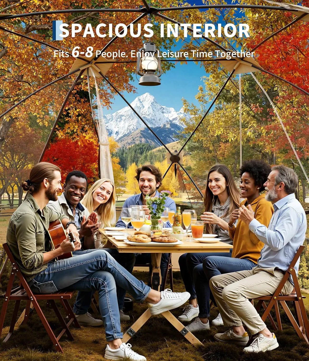 TWISTER.CK All Weather Pop Up Garden Dome Igloo Tent