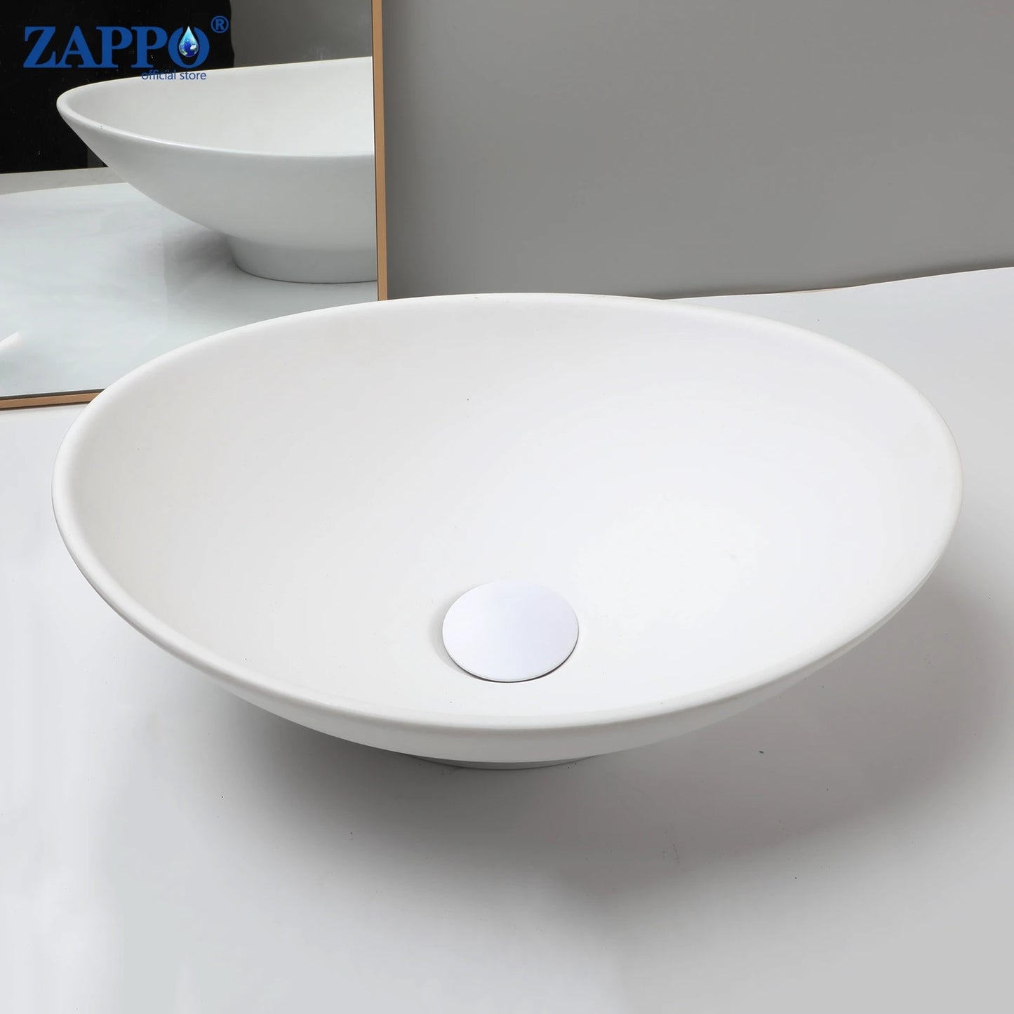 Torayvino Bathroom Vessel Sink Stone Resin Washbasin Above Counter