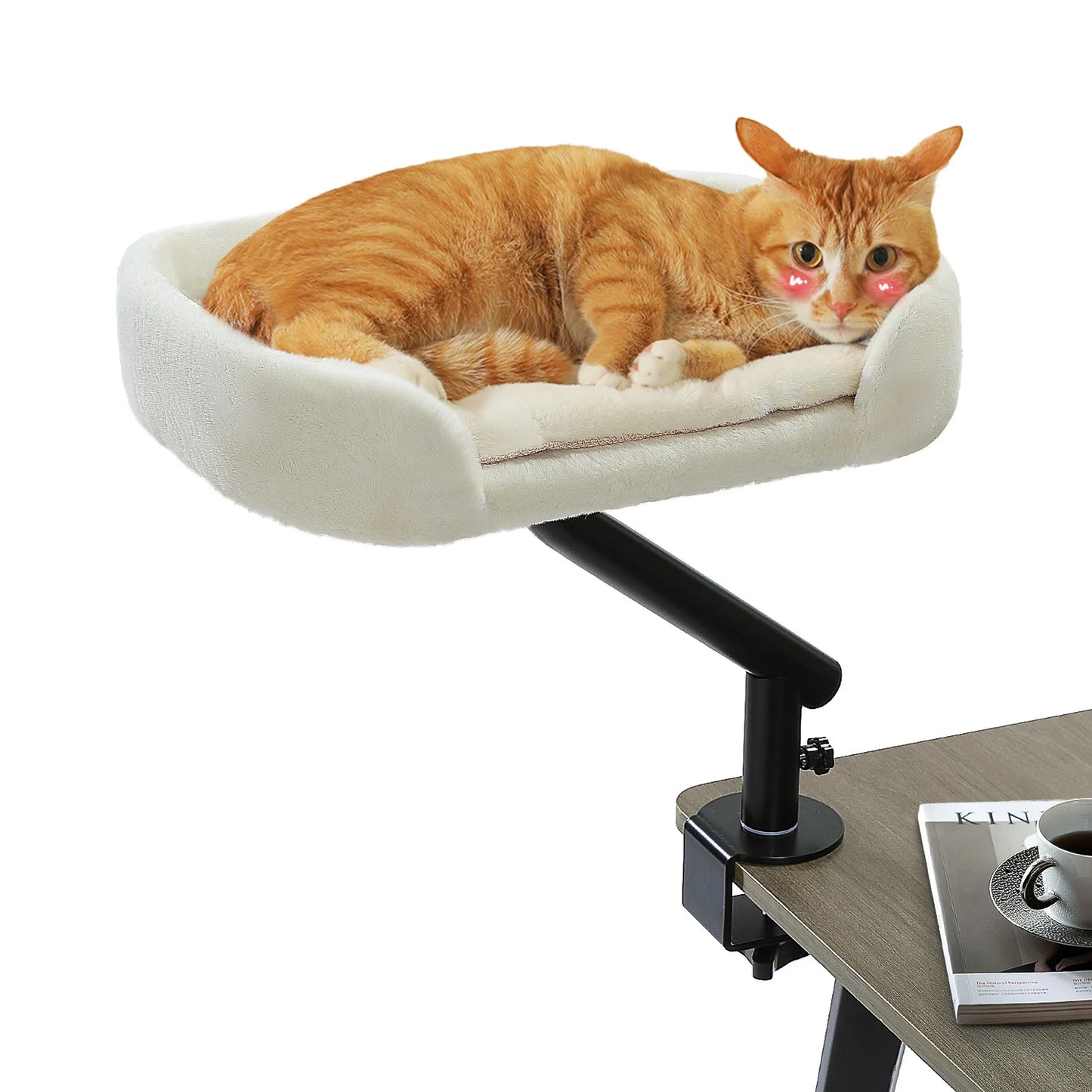 PAWZ Road Cat Desk Bed 360° Rotatable Plush Sofa Stand