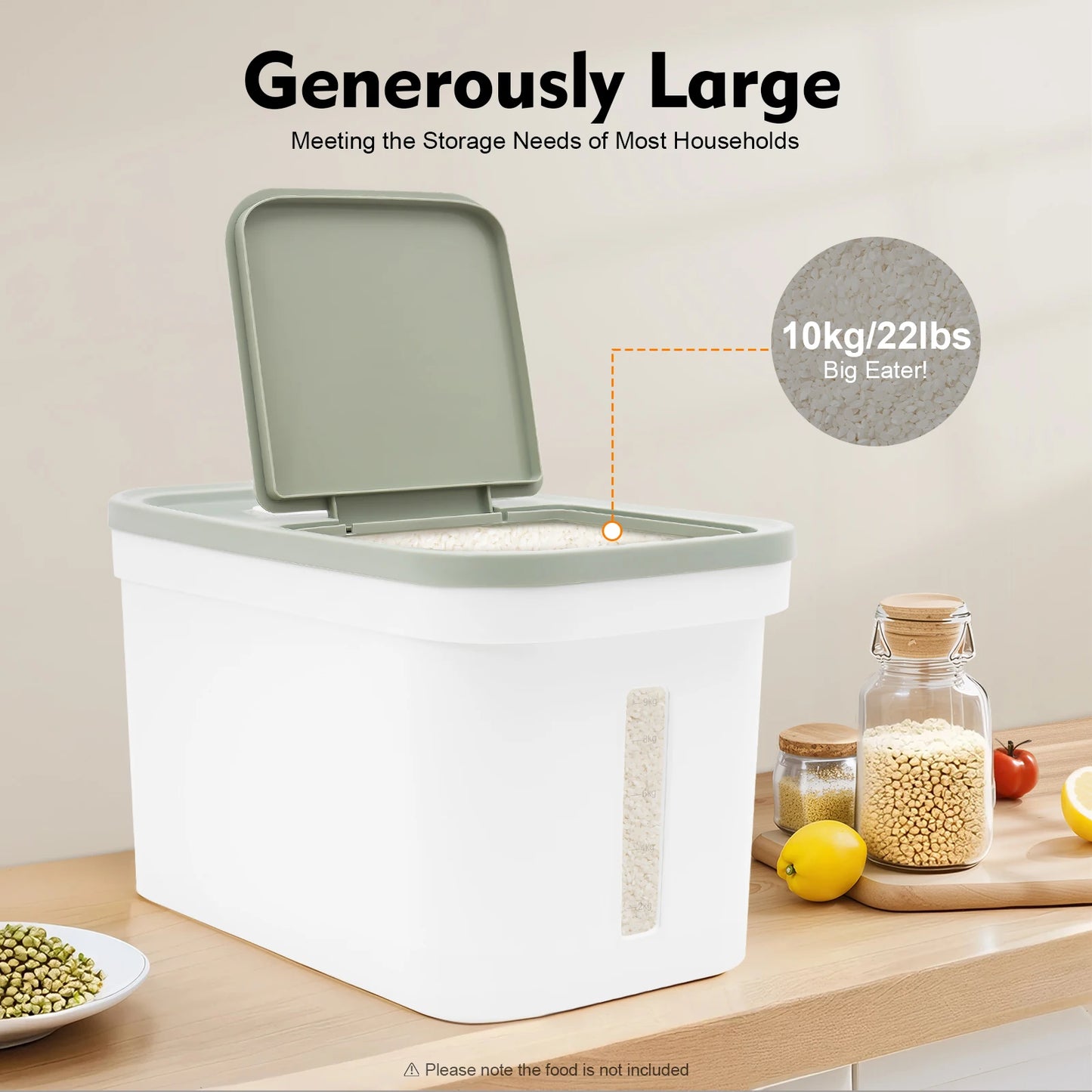 Airtight Food Storage Container Pantry Organizer