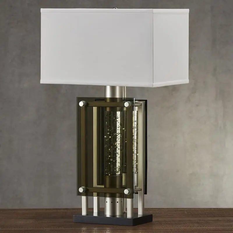 Water Dancing Light Table Lamp Nightstand Modern Finish