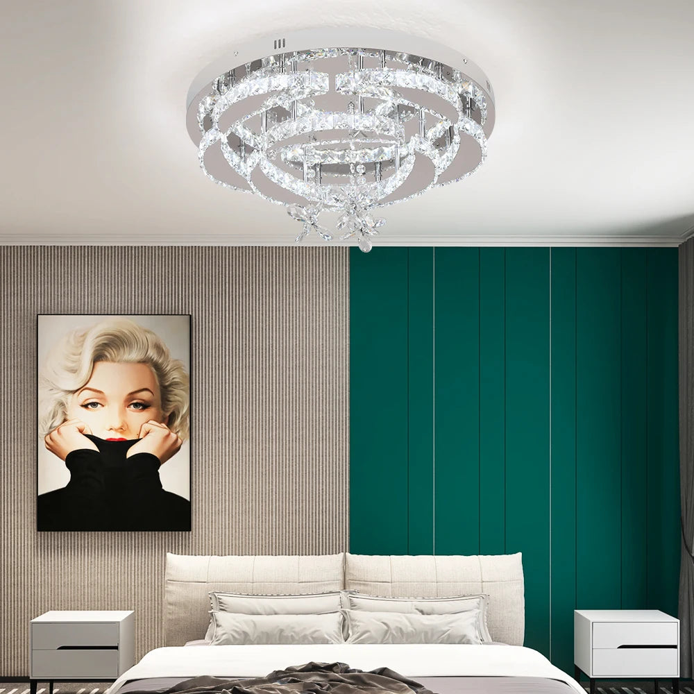 VETRULUS Luxury K9 Crystal Chandelier LED Pendant Light