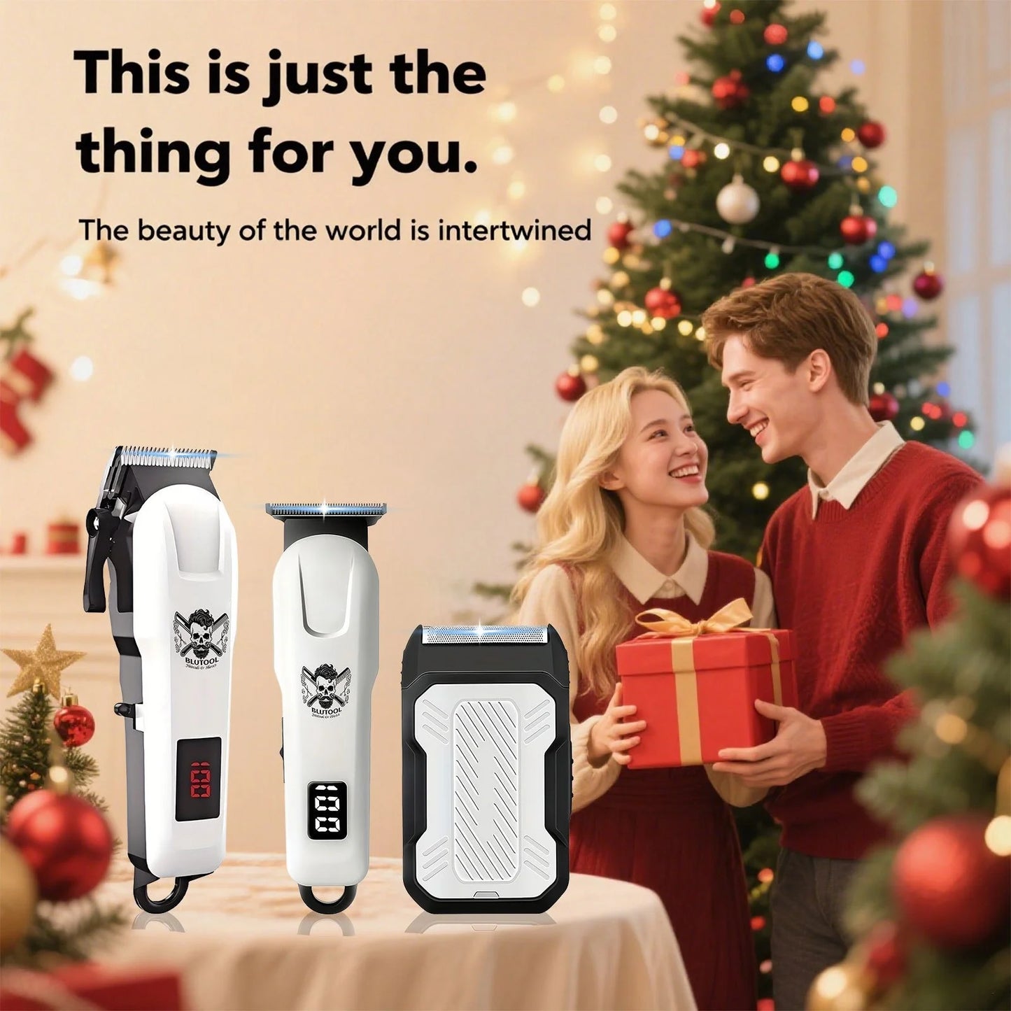 Electric Shaver And Trimmer Set USB Rechargeable For Home And Barbershop