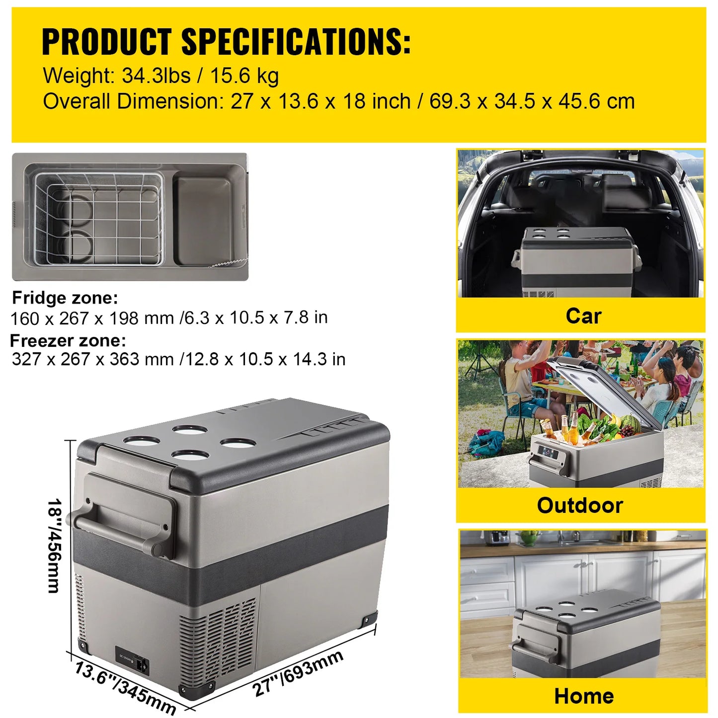 Porrable Car refrigerator
