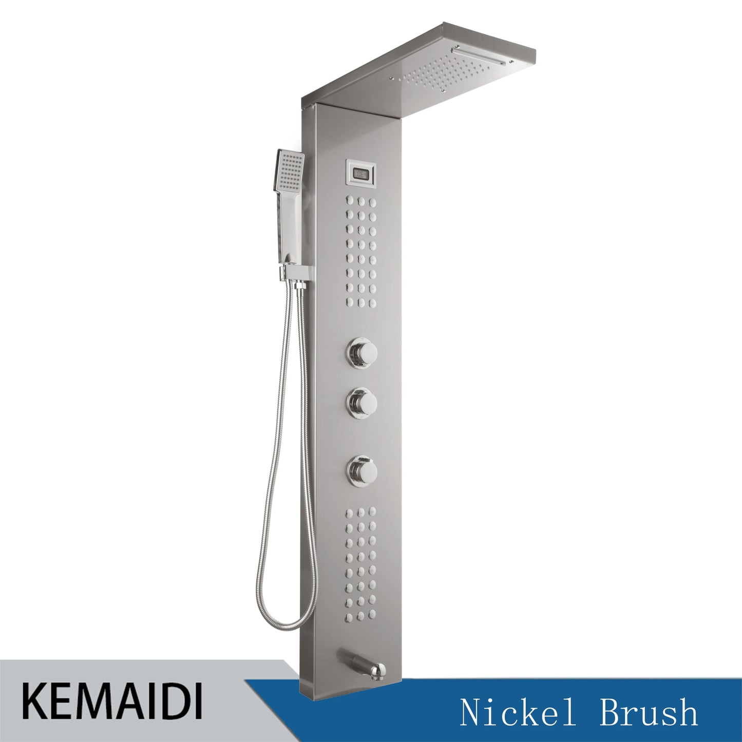 MEKKHALA Multifunctional Shower Panel Tower With Rainfall Massage Jets