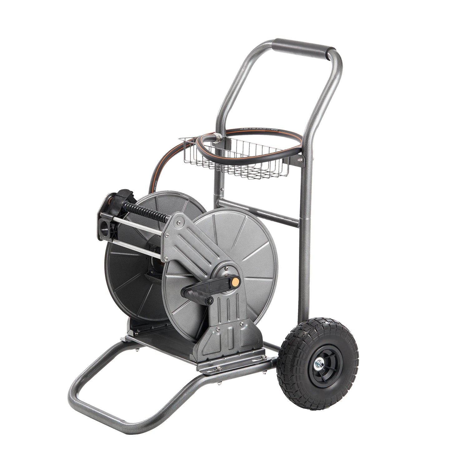 Giraffe Tools Garden Hose Reel Cart With Wheels Heavy Duty