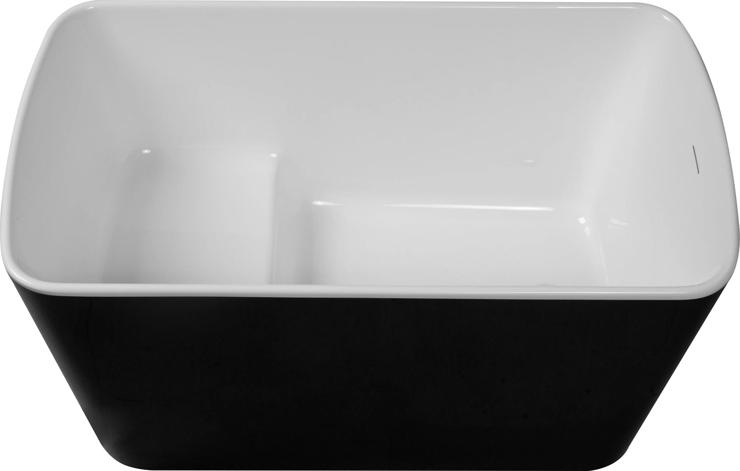 Acrylic Freestanding Soaking Bathtub Square Sit In Design