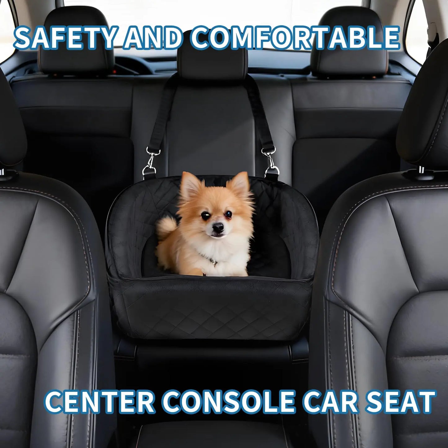 HiMISS Dog Booster Car Seat With Detachable Bed