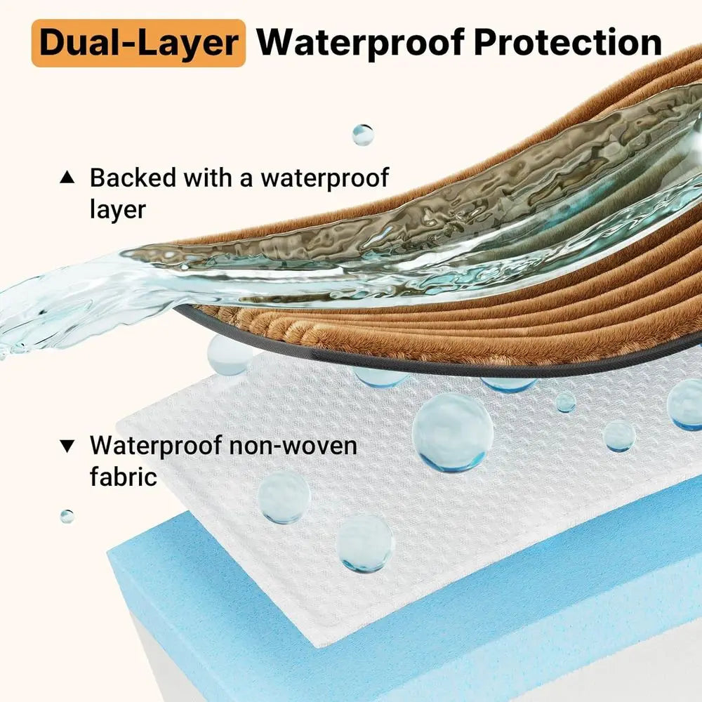 Orthopedic Foam Dog Bed for Seniors with Waterproof Removable Cover