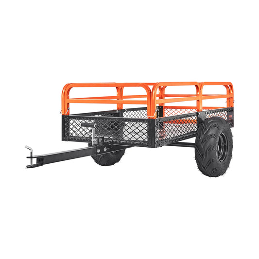 SucceBuy Heavy Duty Steel ATV Dump Trailer With Removable Sides