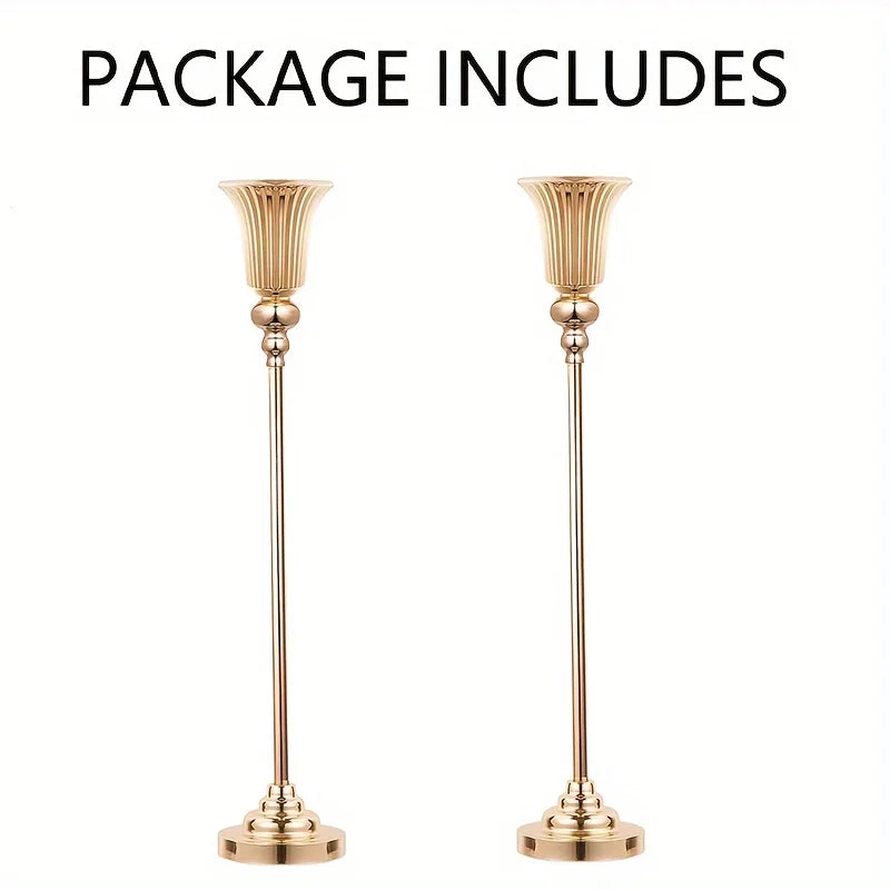 Wedding Centerpiece Floor Vase, Modern Metal Vase For Events