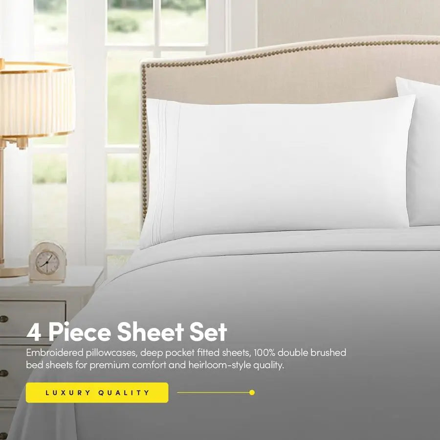 Supreme Collection Luxury Hotel Sheet Set With Pillowcases