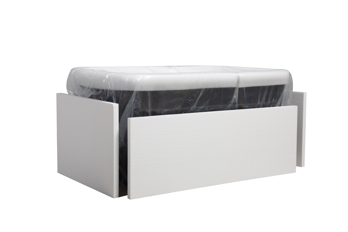 Acrylic Freestanding Soaking Bathtub Square Sit In Design