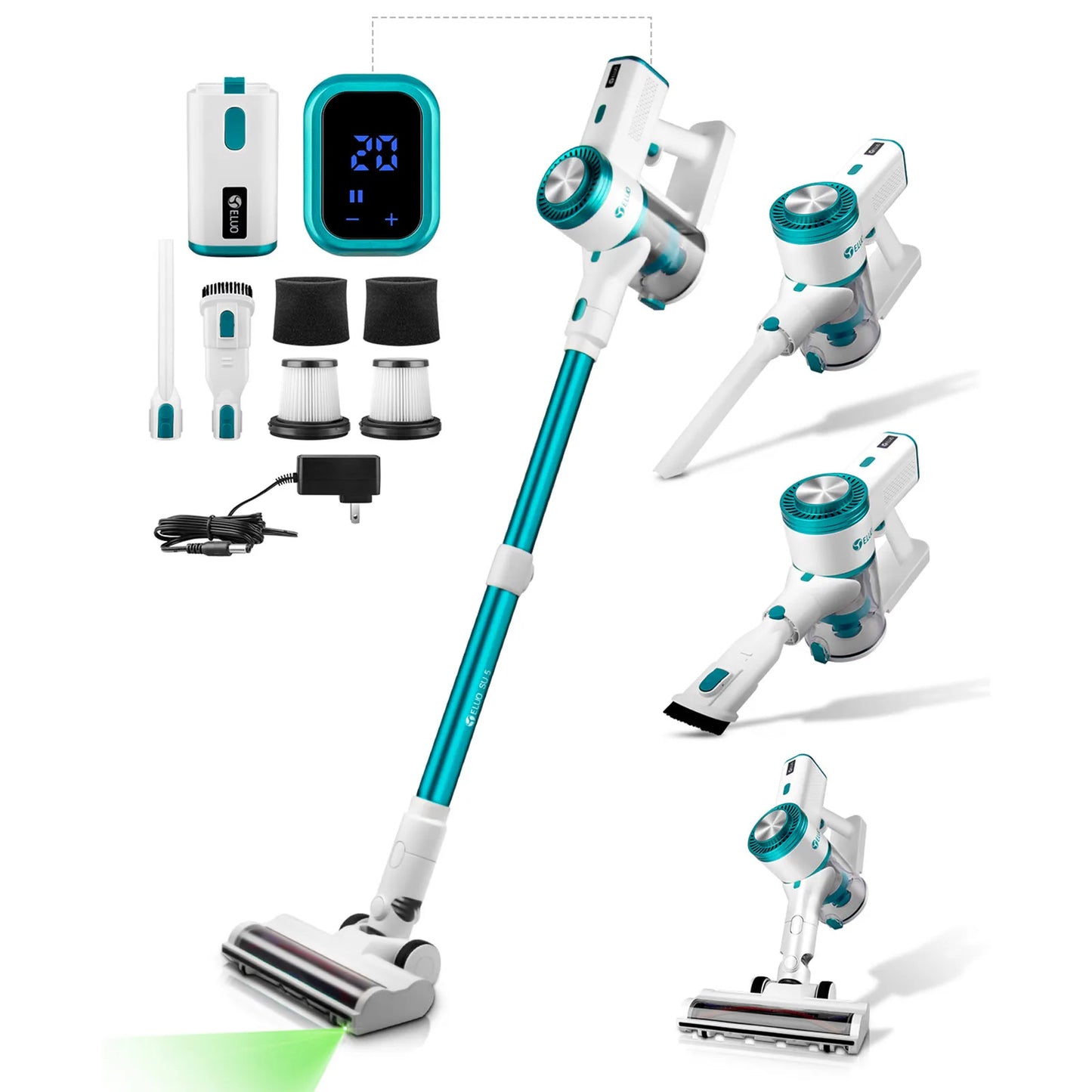 E Cordless Handheld Vacuum Cleaner 27KPa 250W