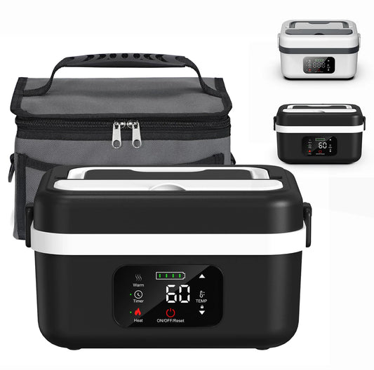 Wireless Heated Lunch Box With 8000mAh Battery And 60W