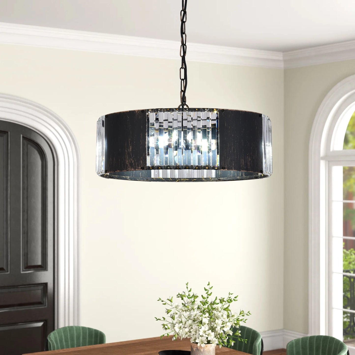 VETRULUS Luxury Crystal Pendant Light Ceiling Chandelier